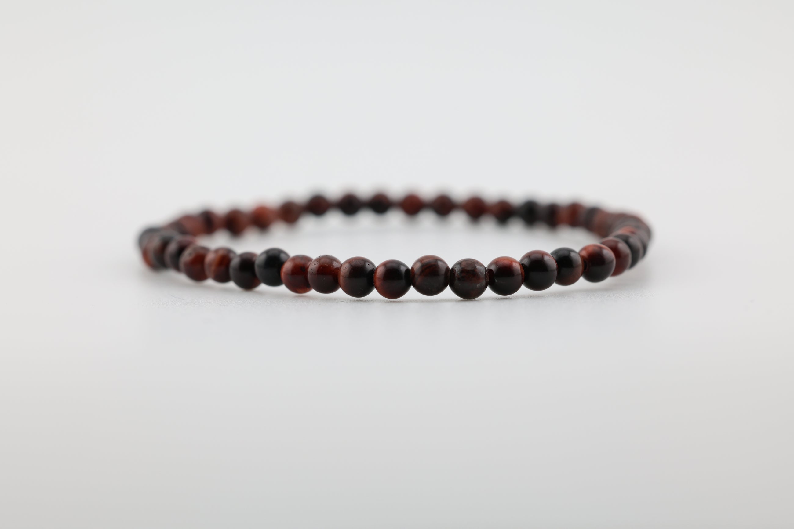 Red Tiger's Eye Bead Bracelet