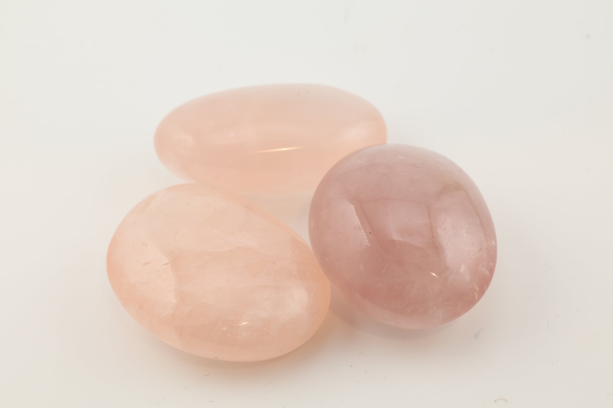 Rose Quartz Palm Stone Brazilian