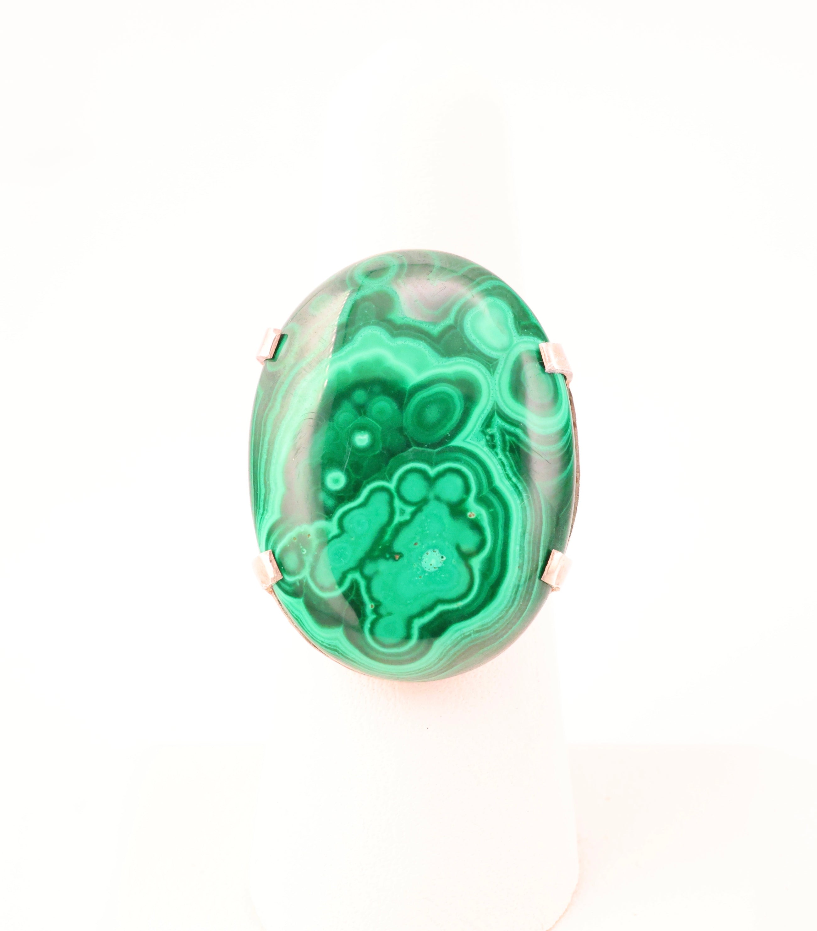 Malachite Ring Sterling Silver