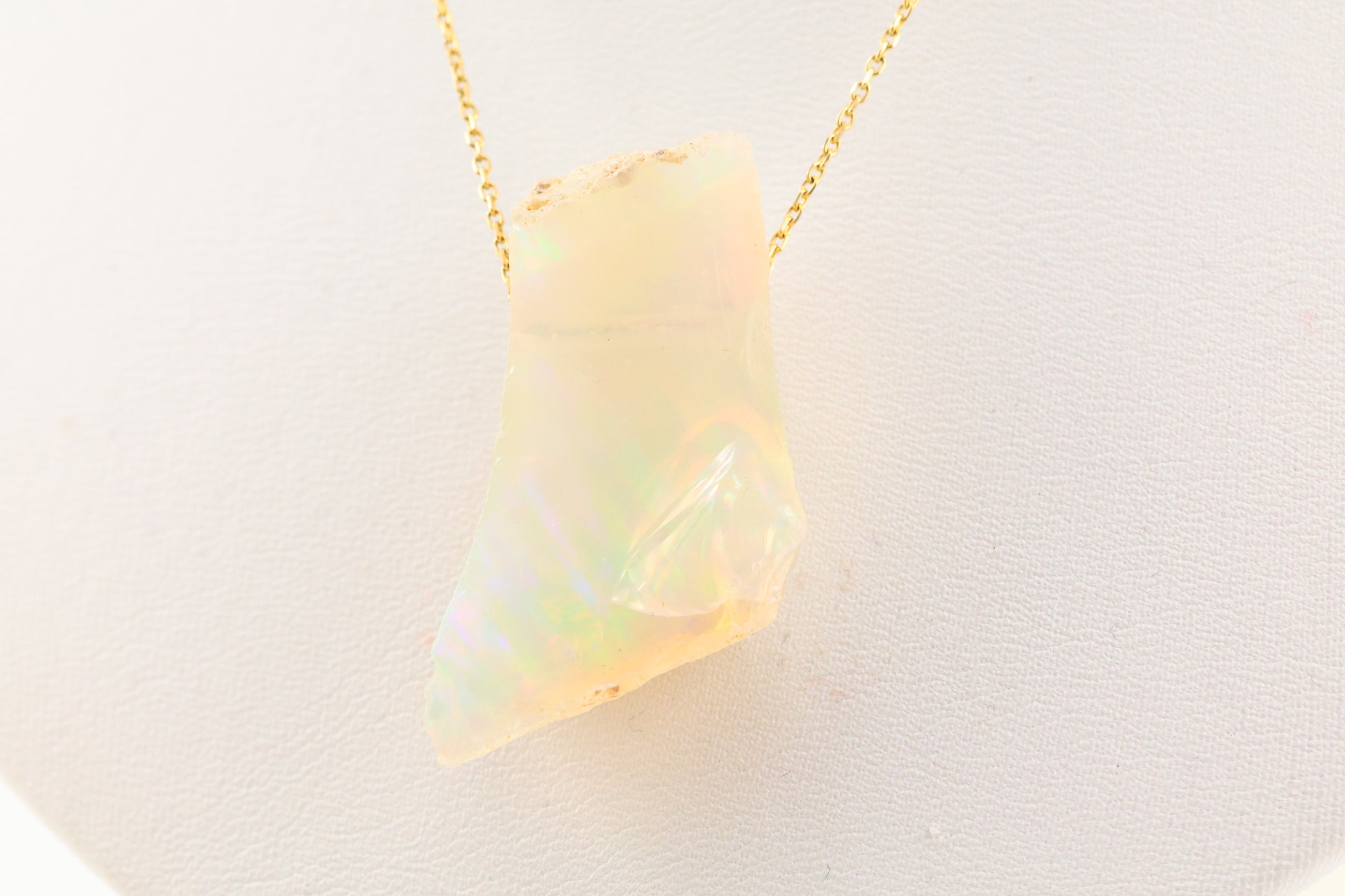 Opal Necklace on 14k Gold 16in Chain