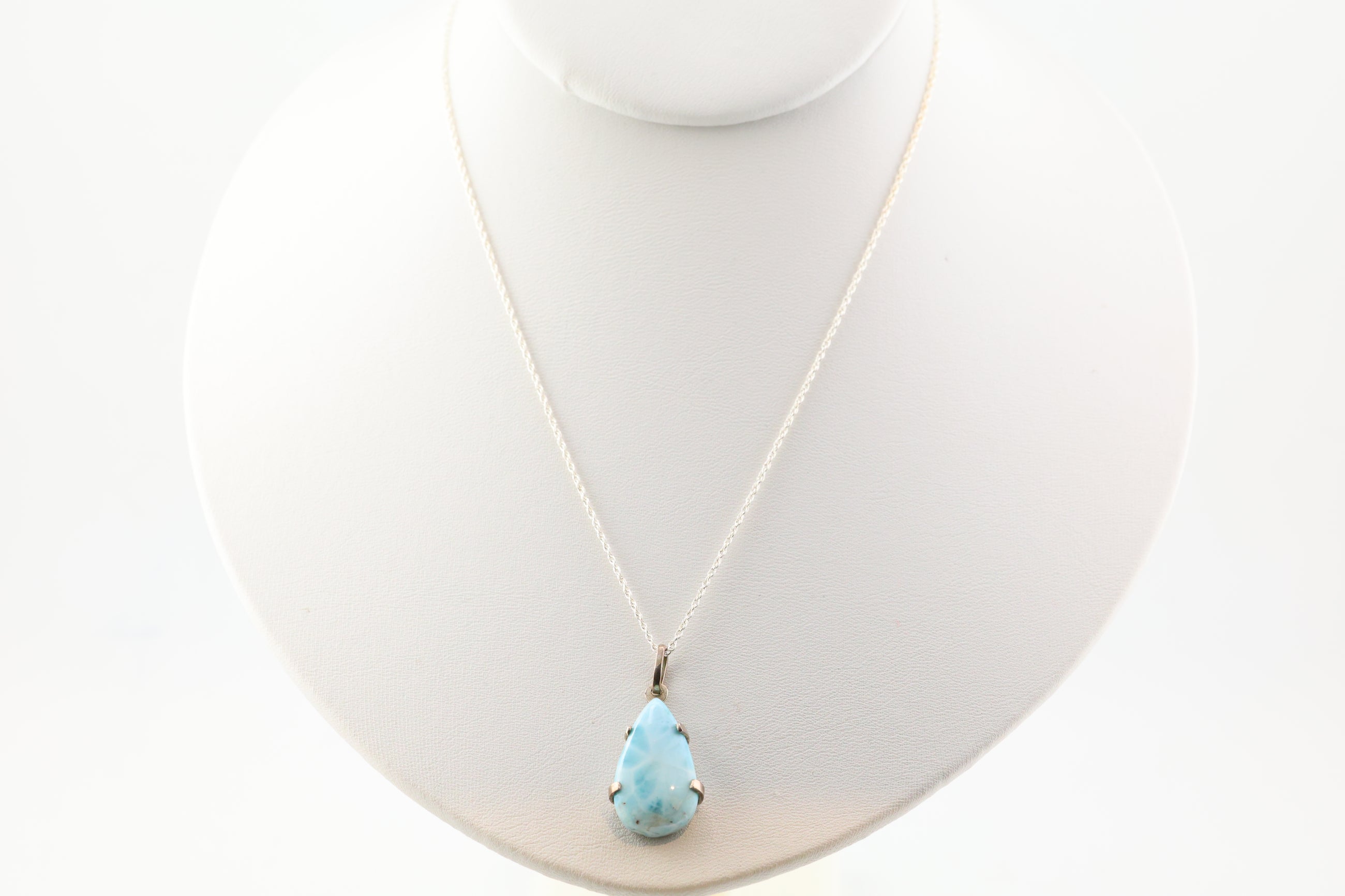 Larimar Necklace Sterling Silver