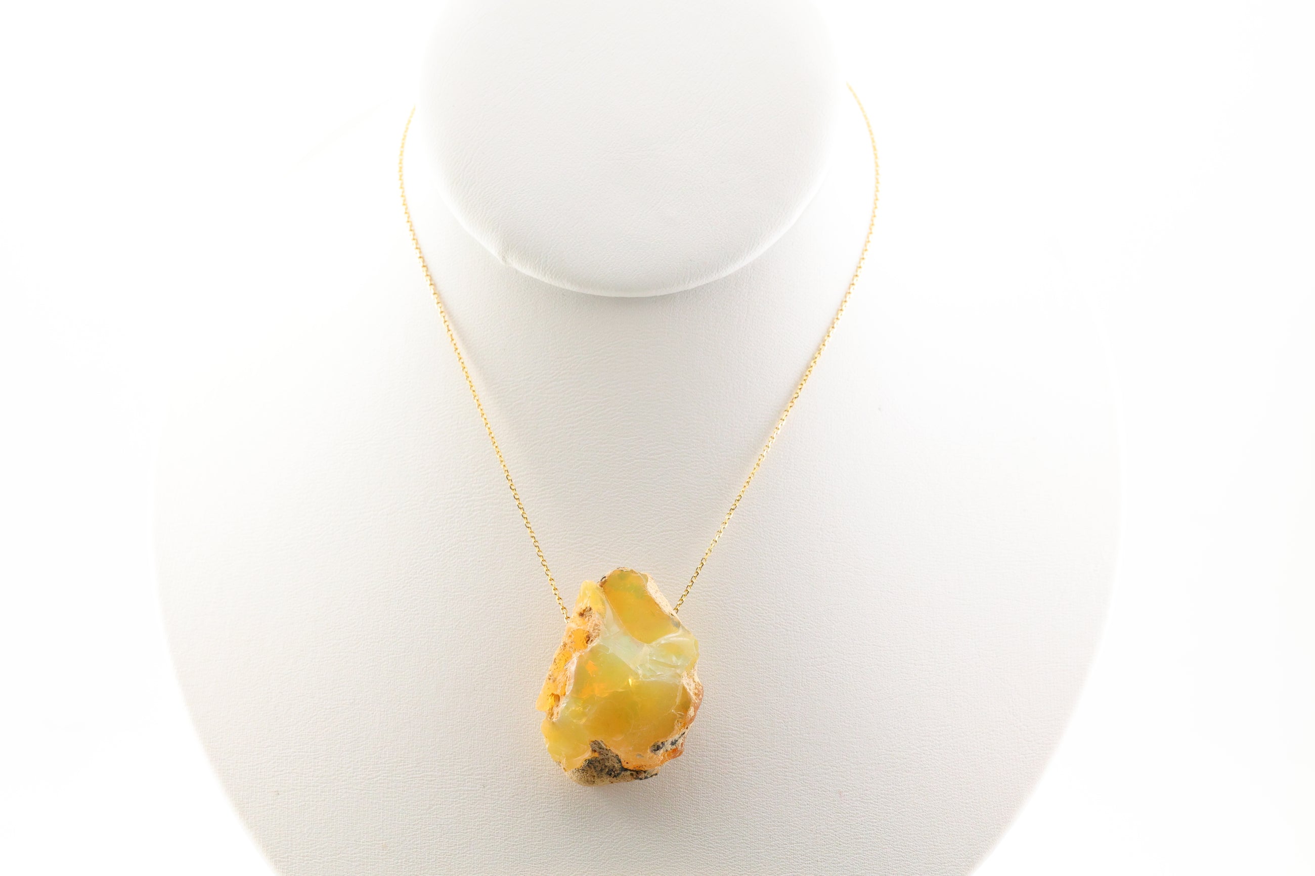 Opal Necklace on 14k Gold 16in Chain