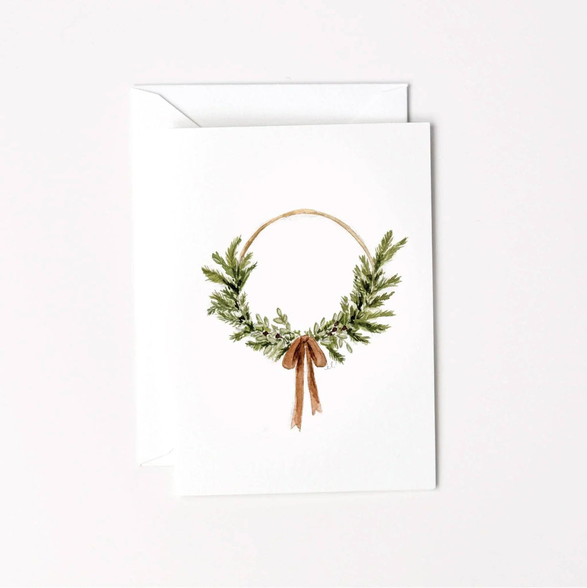 Wire wreath mini enclosure notecard