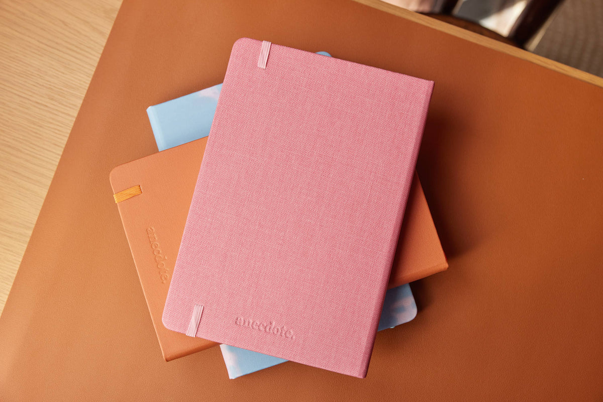 A5 Hardcover Journal | Lined or Dotted Notebook | 11 Colors : Black / Lined