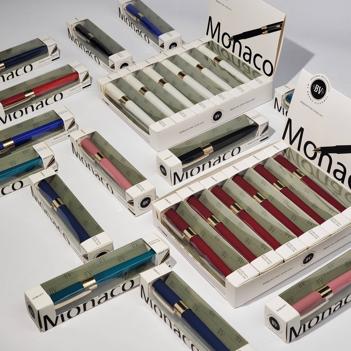 Monaco Soft Touch Pen in French Blue with Gift Box