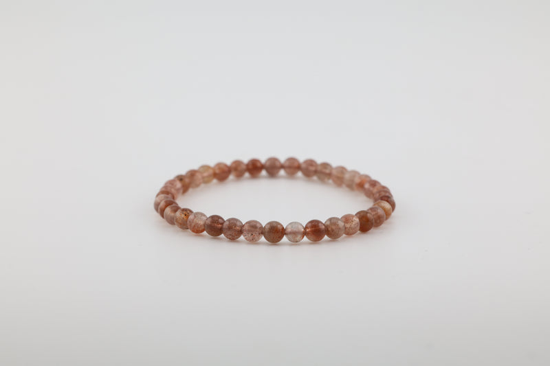 Fire Agate Bead Bracelet