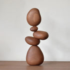 Sapele Wood Balance Stones - Zen Decor/Playful Toy/Art Gift