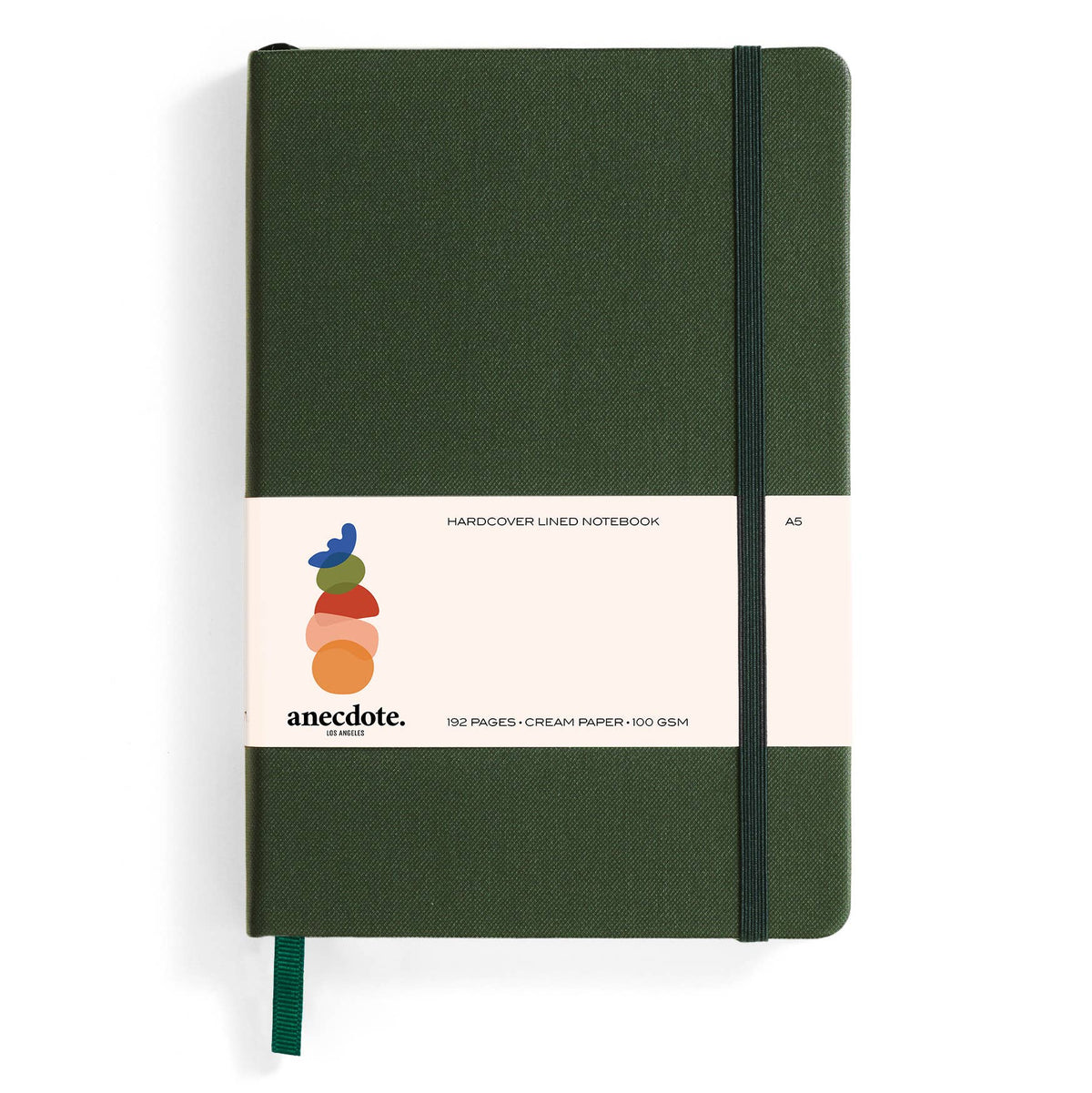 A5 Hardcover Journal | Lined or Dotted Notebook | 11 Colors : Black / Lined