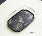 Gohobi Wabi-Sabi Stone Panel Tea Tray: Style H