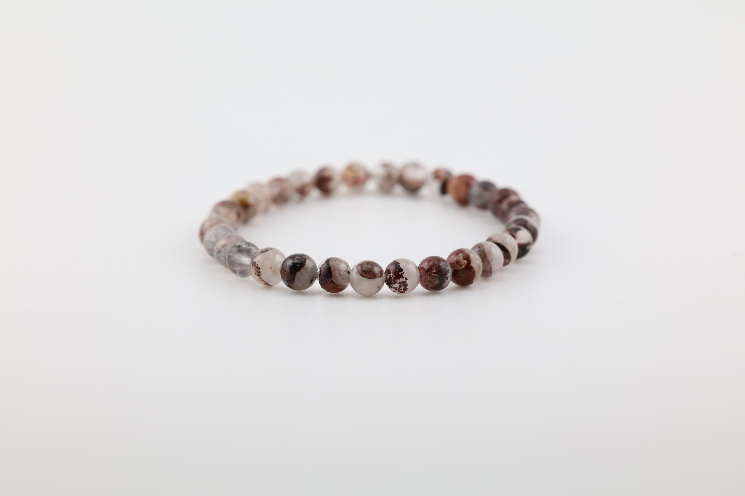 Hematoid Quartz Bead Bracelet