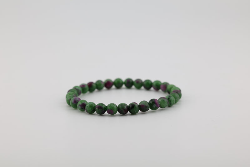 Ruby in Zoisite Bead Bracelet