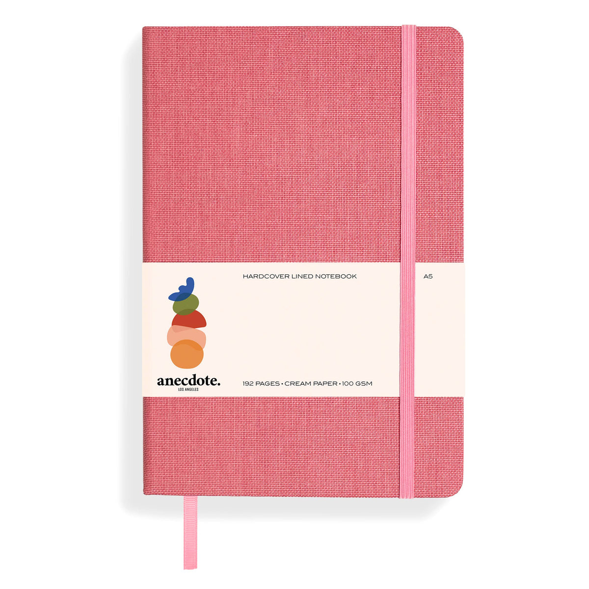 A5 Hardcover Journal | Lined or Dotted Notebook | 11 Colors : Black / Lined