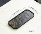Gohobi Wabi-Sabi Stone Panel Tea Tray: Style A