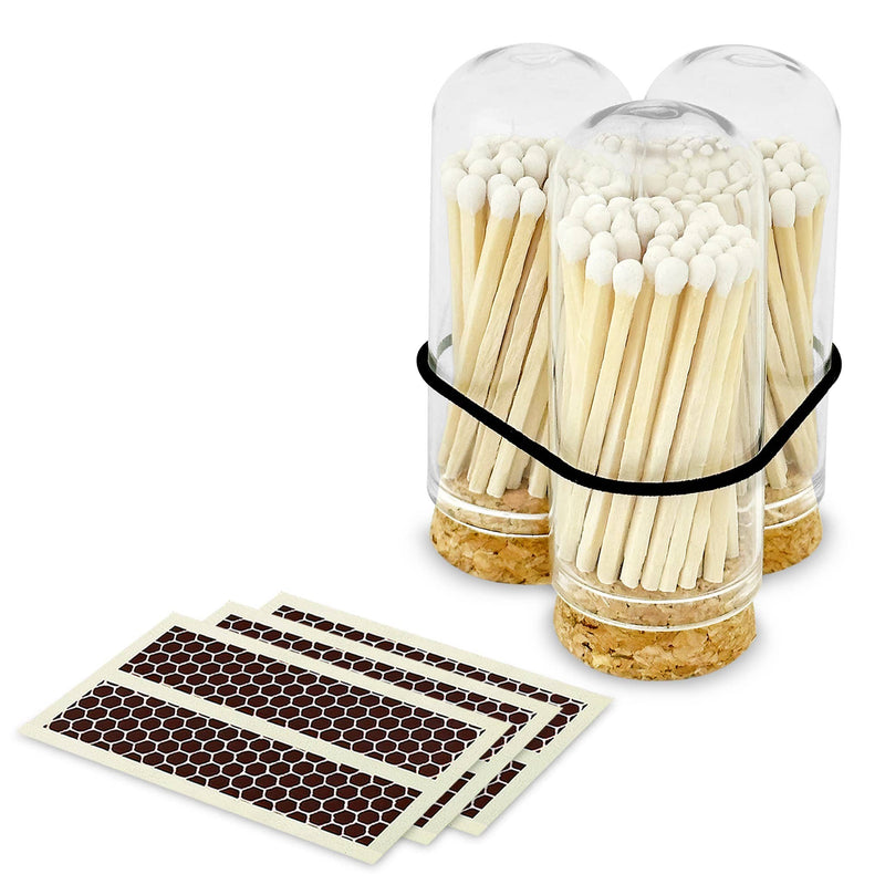 2" White Matches + Mini Cloche