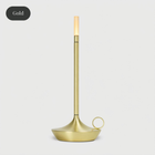 Arlo Cordless Aluminum Table Lamp: Gold