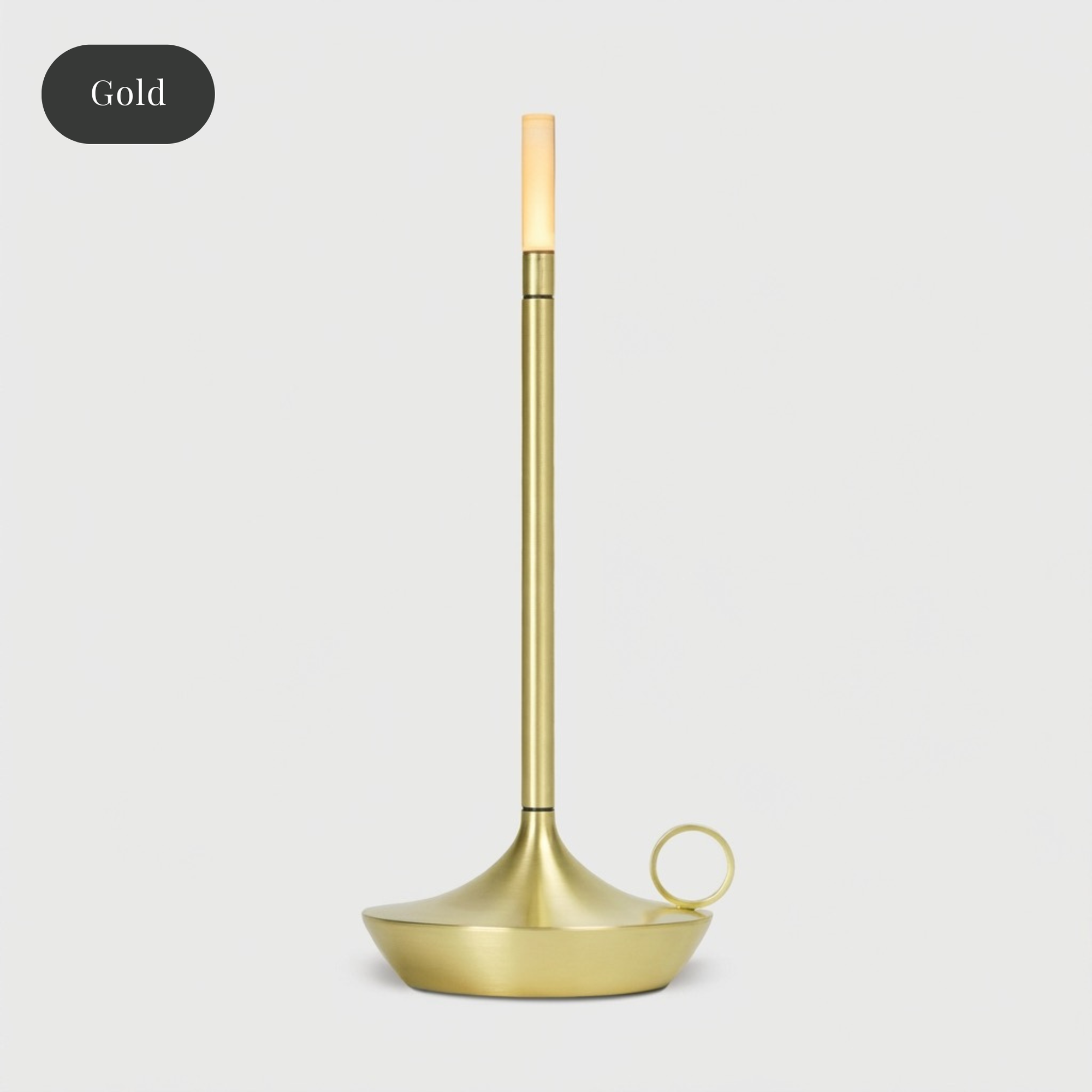 Arlo Cordless Aluminum Table Lamp: Gold