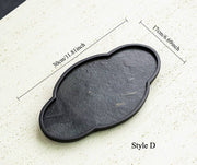 Gohobi Wabi-Sabi Stone Panel Tea Tray: Style B