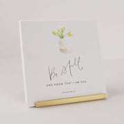 Brass card holder
