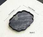 Gohobi Wabi-Sabi Stone Panel Tea Tray: Style A