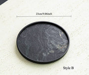 Gohobi Wabi-Sabi Stone Panel Tea Tray: Style C