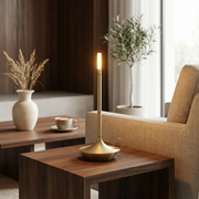 Arlo Cordless Aluminum Table Lamp: Gold