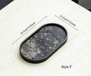 Gohobi Wabi-Sabi Stone Panel Tea Tray: Style G