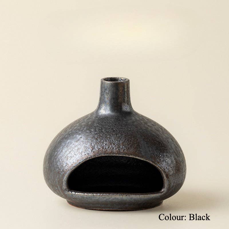 Gohobi Little Puff Ceramic Aromatherapy Fireplace Burner: White