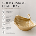 Gold Ginkgo Leaf Tray