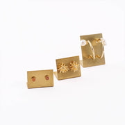 Brass Earring Holder Plate – Minimal Jewelry Display: Small