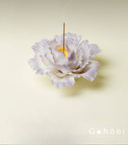 Gohobi Handmade Floral Incense Holder 007 - Purple Peony