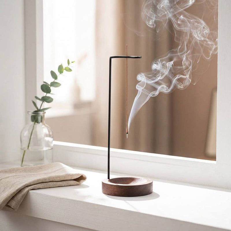 Kanso Suspended Incense Holder: Dark Wood