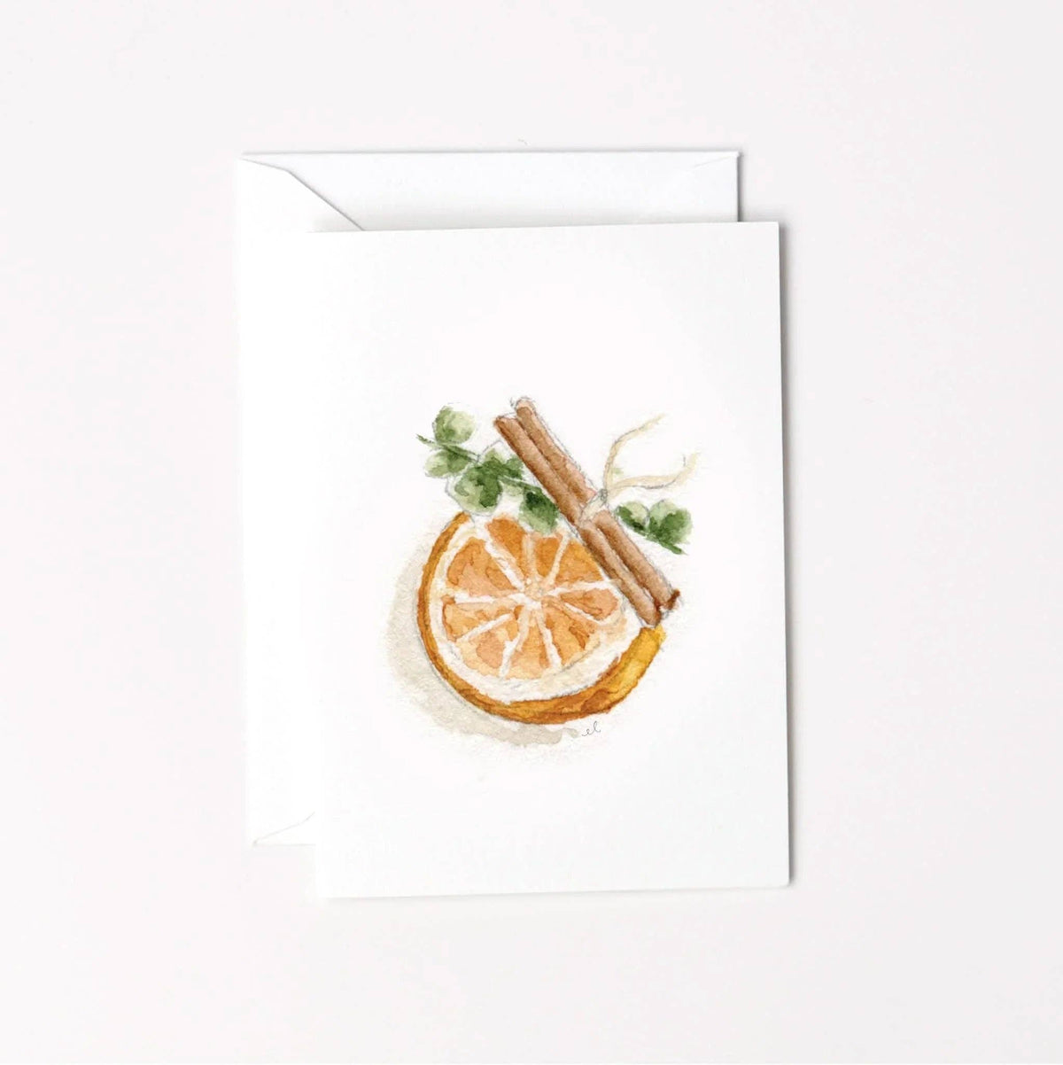 Orange spice mini enclosure notecard