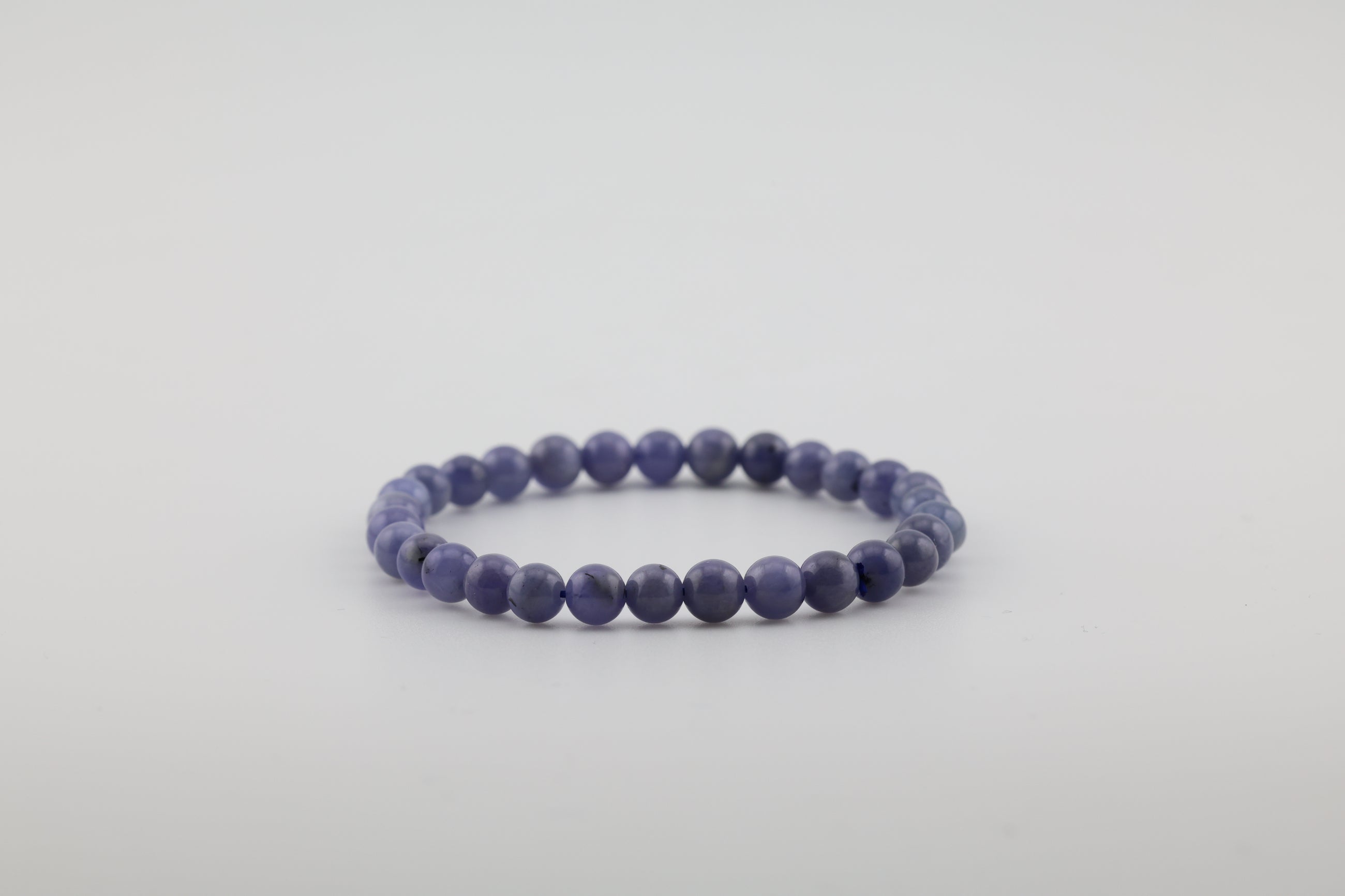 Blue Chalcedony Bead Bracelet