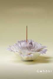 Gohobi Handmade Floral Incense Holder 007 - Purple Peony