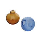 Hand-Blown Colored Glass Bud Vase: Amber