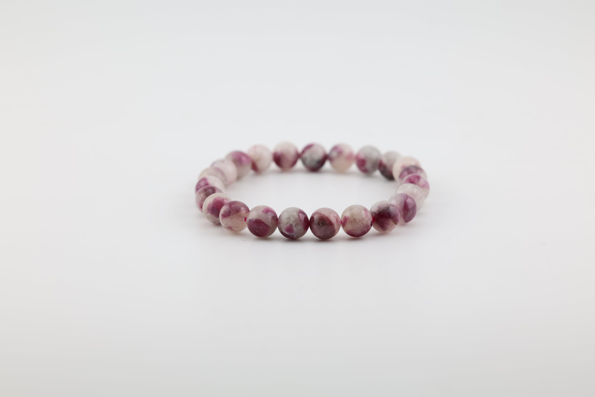 Pink Tourmaline Bead Bracelet