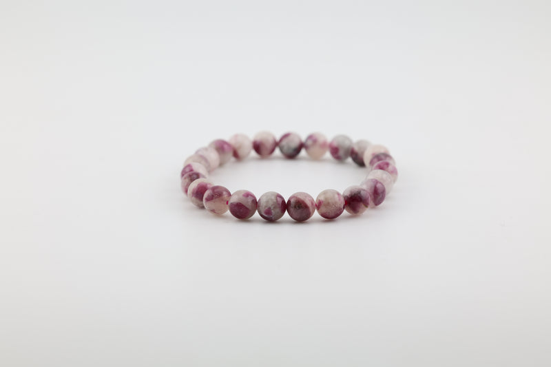 Pink Tourmaline Bead Bracelet