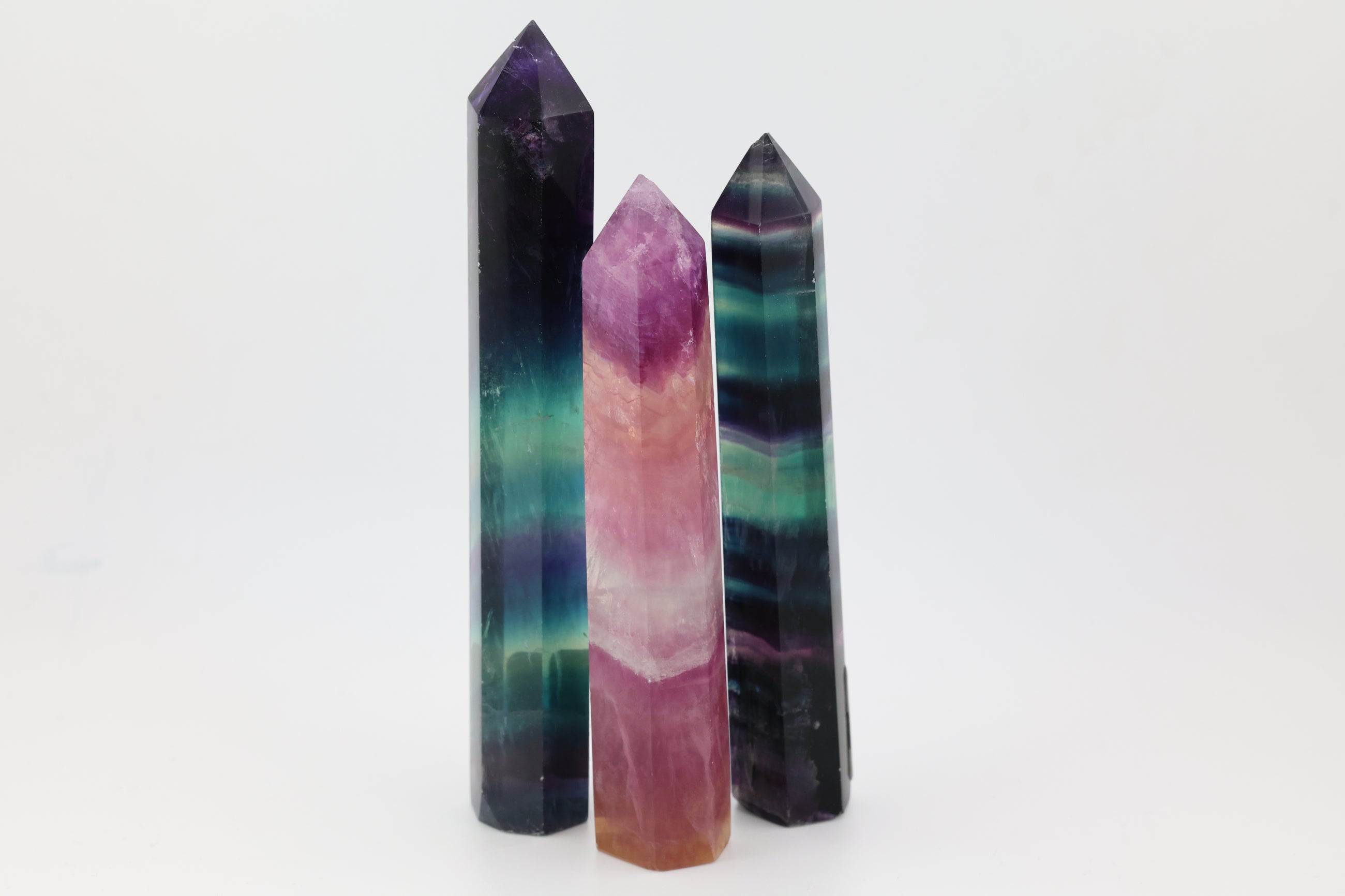 Rainbow Fluorite Point
