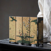 Gohobi Mini Folding Screen Tabletop Decoration Small Furnitu