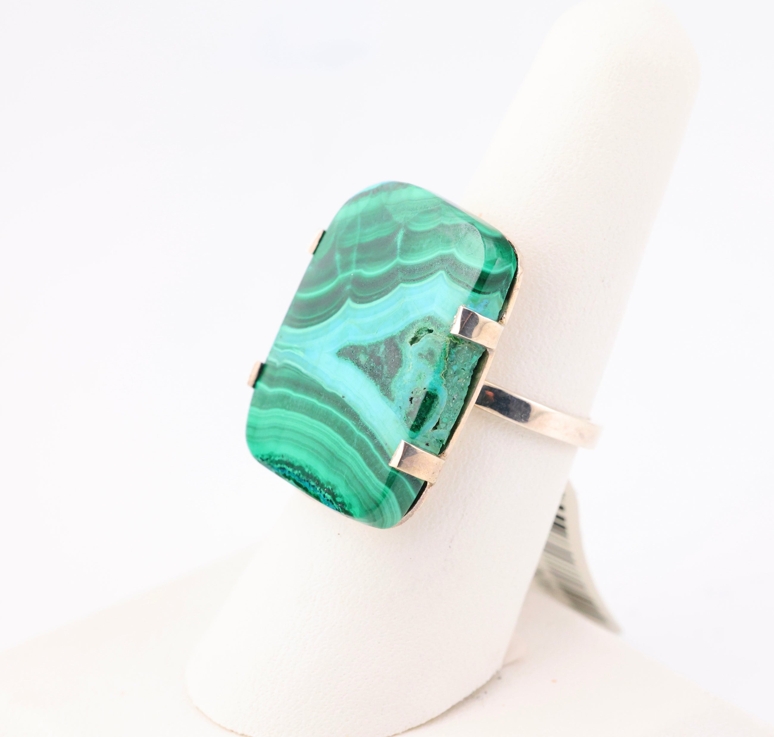 Malacolla Ring Sterling Silver Rectangle