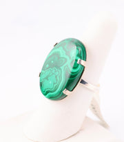 Malachite Ring Sterling Silver