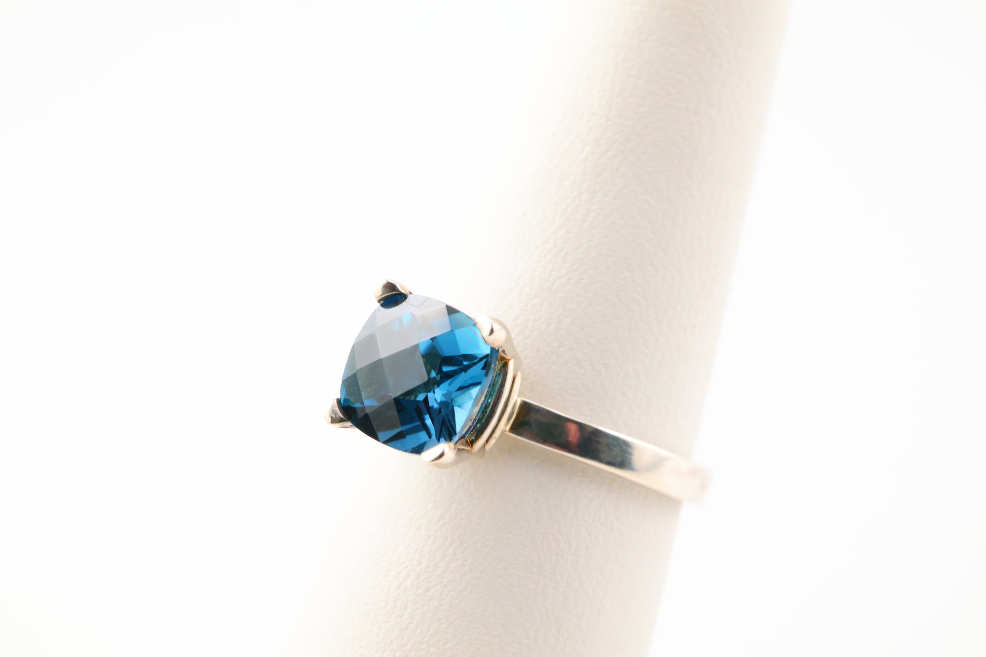 Blue Topaz Ring Sterling Silver