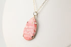 Rhodochrosite Necklace Sterling Silver