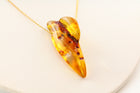 Amber Necklace on 14k Gold 16 inch