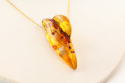 Amber Necklace on 14k Gold 16 inch
