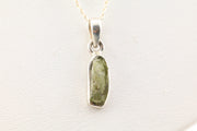 Moldavite Necklace Sterling Silver