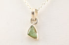 Moldavite Necklace Sterling Silver