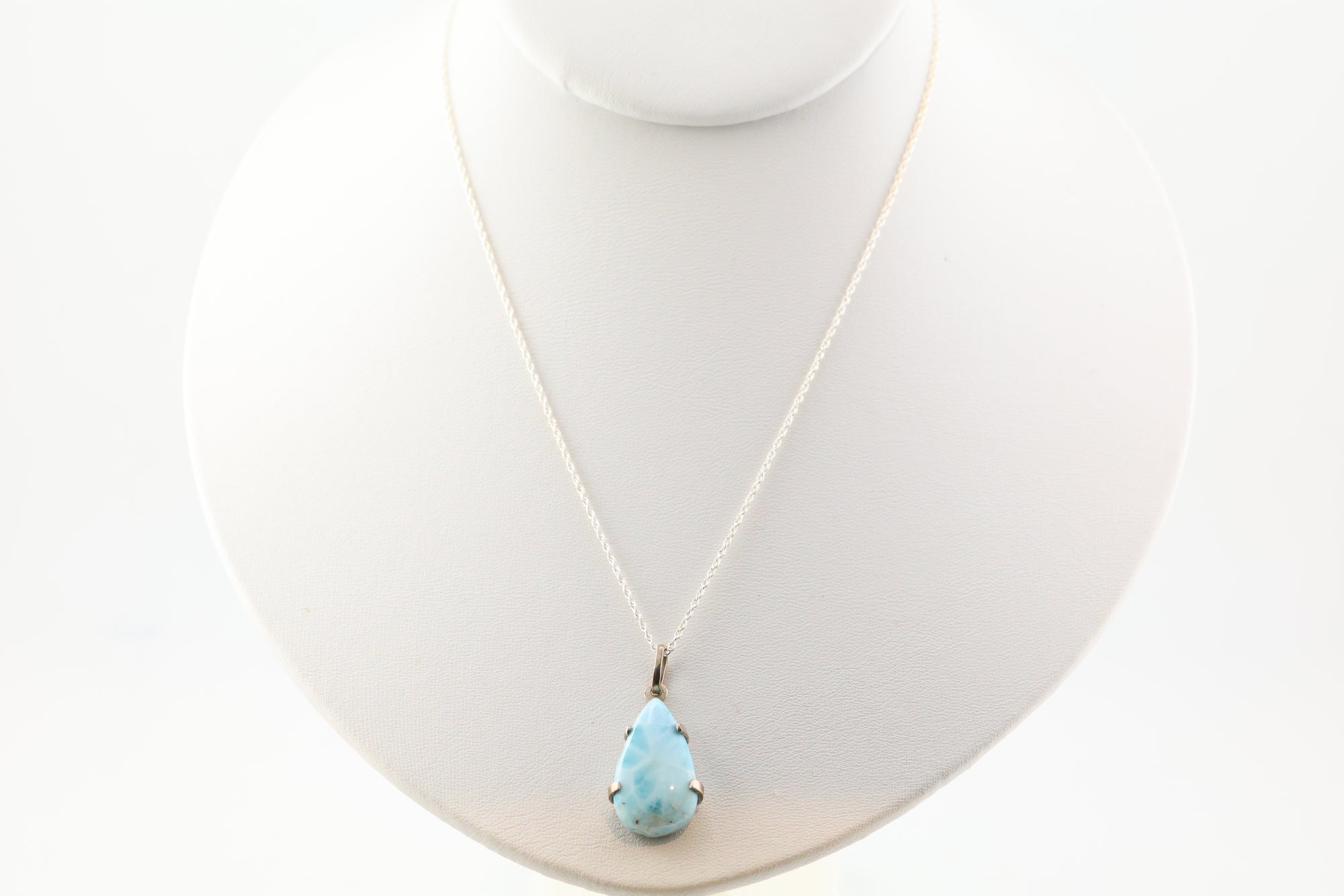 Larimar Necklace Sterling Silver