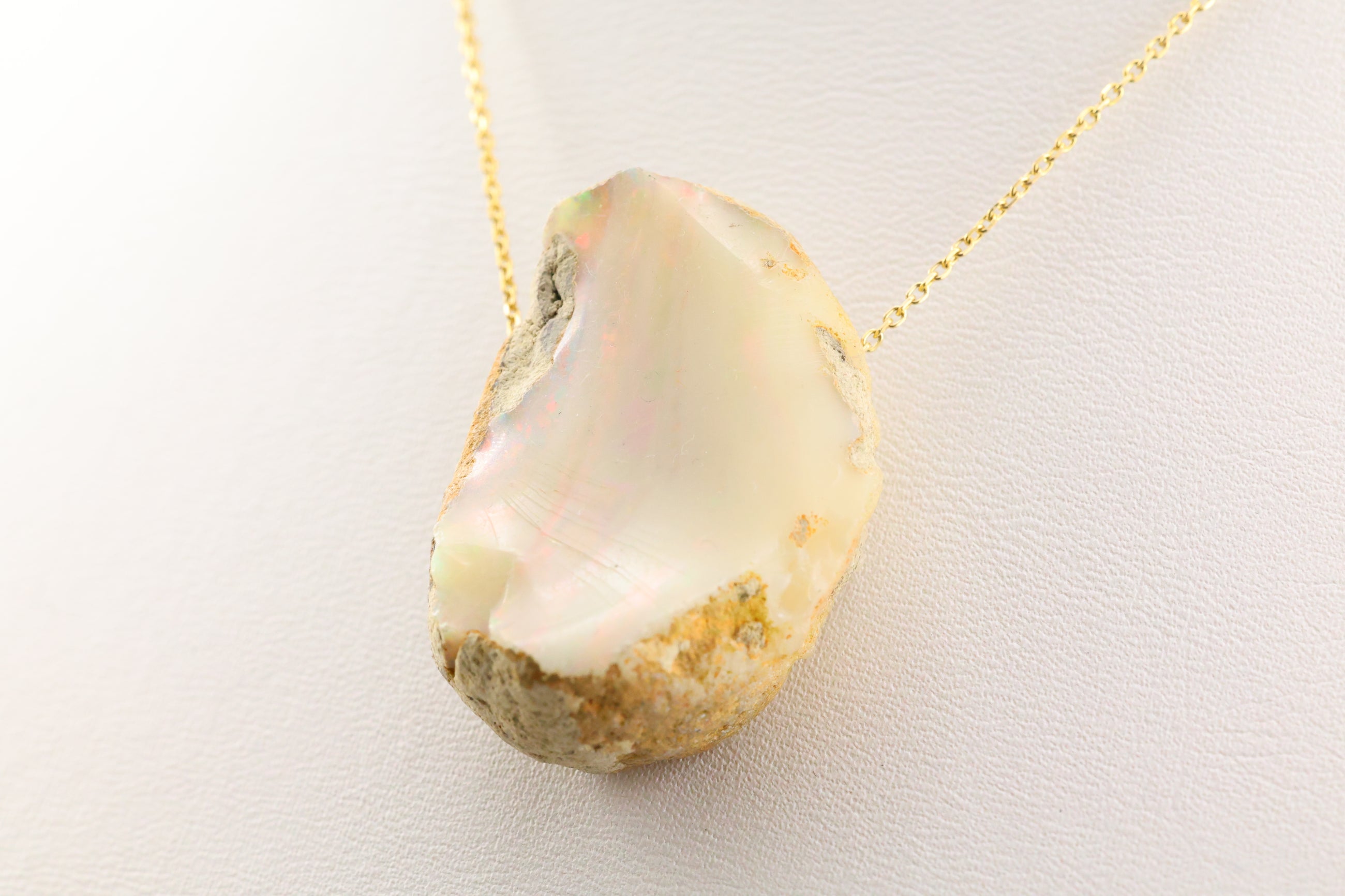 Opal Necklace on 14k Gold 16in Chain