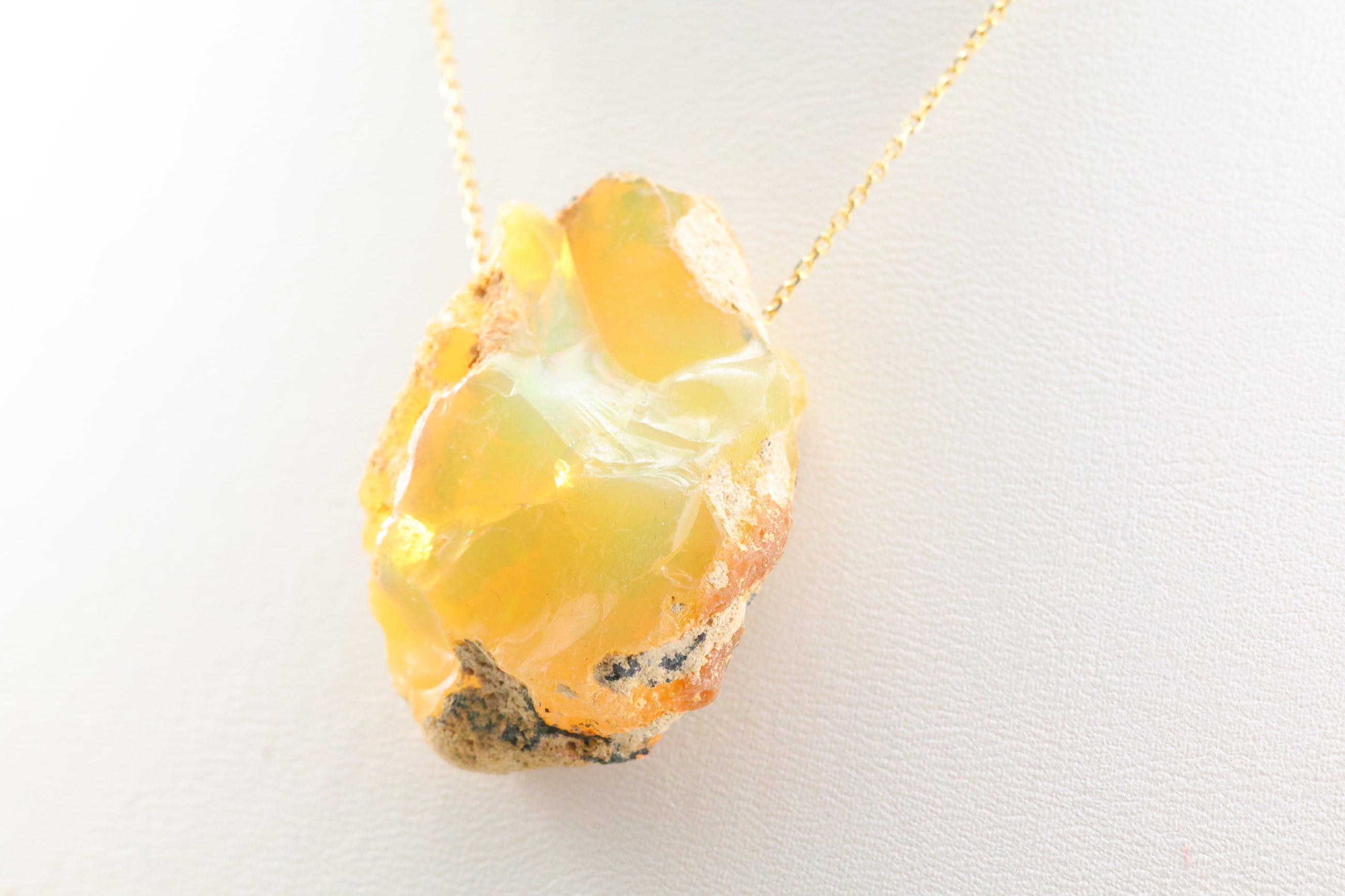 Opal Necklace on 14k Gold 16in Chain